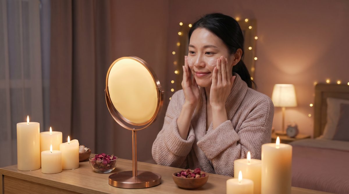 香蕉视频夜间护肤视频演示，女性自我照顾生活视频，温暖疗愈氛围，www.9u48zo2.cn